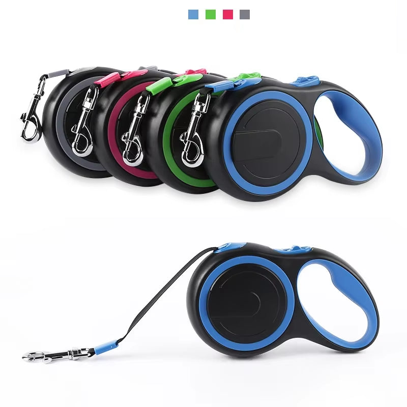 3/5/8M Durable Nylon Retractable Dog Leash Leads Automatic Extending Leash for Small Medium Large Dogs Puppy Walking Leash Rope