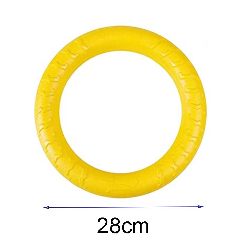 Pet Flying Discs Training Ring Puller Dog Toys for Big Large Dogs Bite Resistant Chew Ball Toy Floating Puppy Interactive Supply