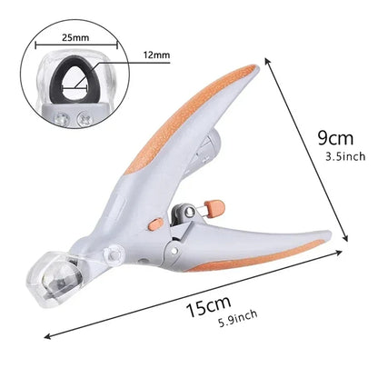 LED Light Pet Nail Clipper with Amplification Function Dog Cat Special Nail Trimmer Tool Pet Grooming Cleaning Supplies